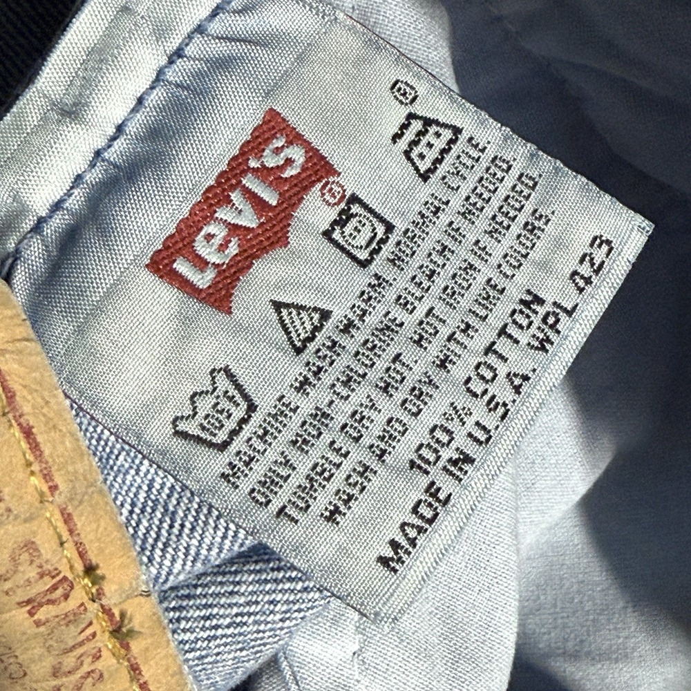 Vintage Levis 501 Jeans Women 31x32 DEADSTOCK 90s Denim USA Made Medium Wash NWT - Picture 6 of 16